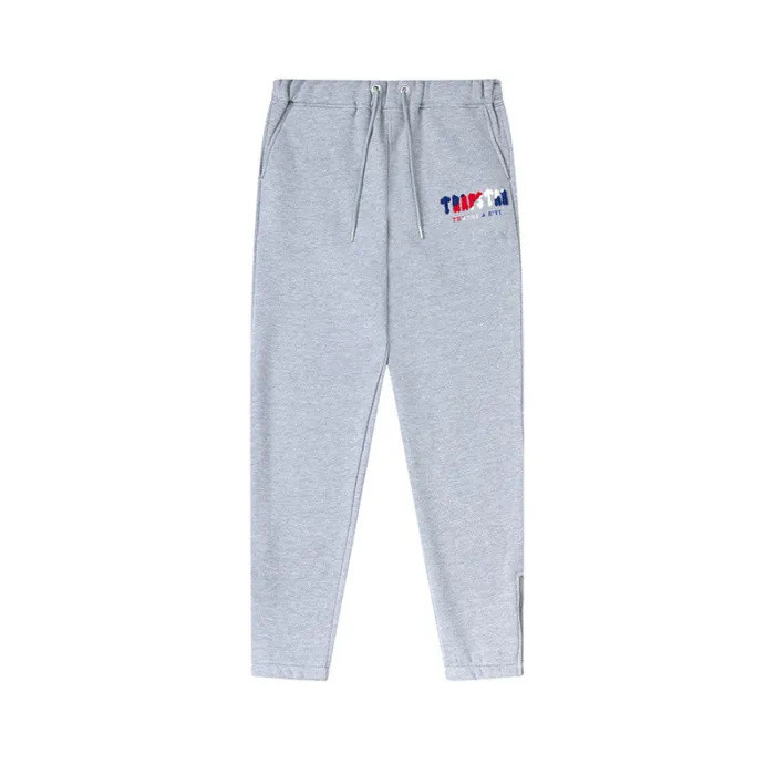 Blue Red White Towel Embroidered Relaxed Sweatpants 2 colors