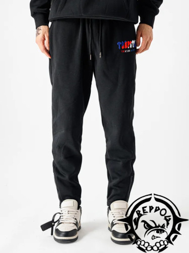 Blue Red White Towel Embroidered Relaxed Sweatpants 2 colors