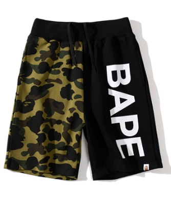 [buy more save more] camouflage pure black two-tone shorts
