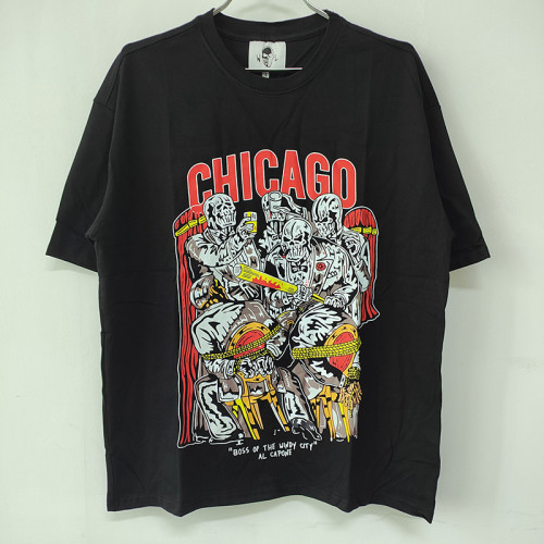 Chicago city theme printed short sleeves
