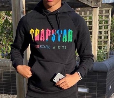 Trapstar rainbow towel embroidery logo hoodie 2 colors