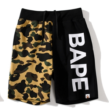 [buy more save more] camouflage pure black two-tone shorts