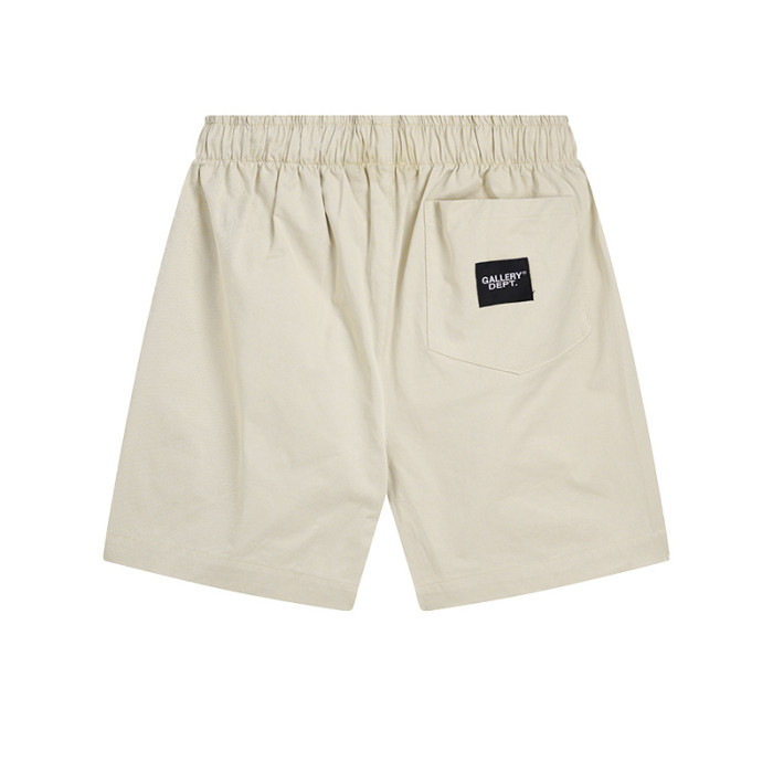 Elasticized drawstring shorts