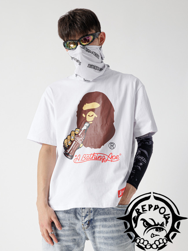 [buy more save more] Ape Man Drinking Coke Print tee 3 Colors