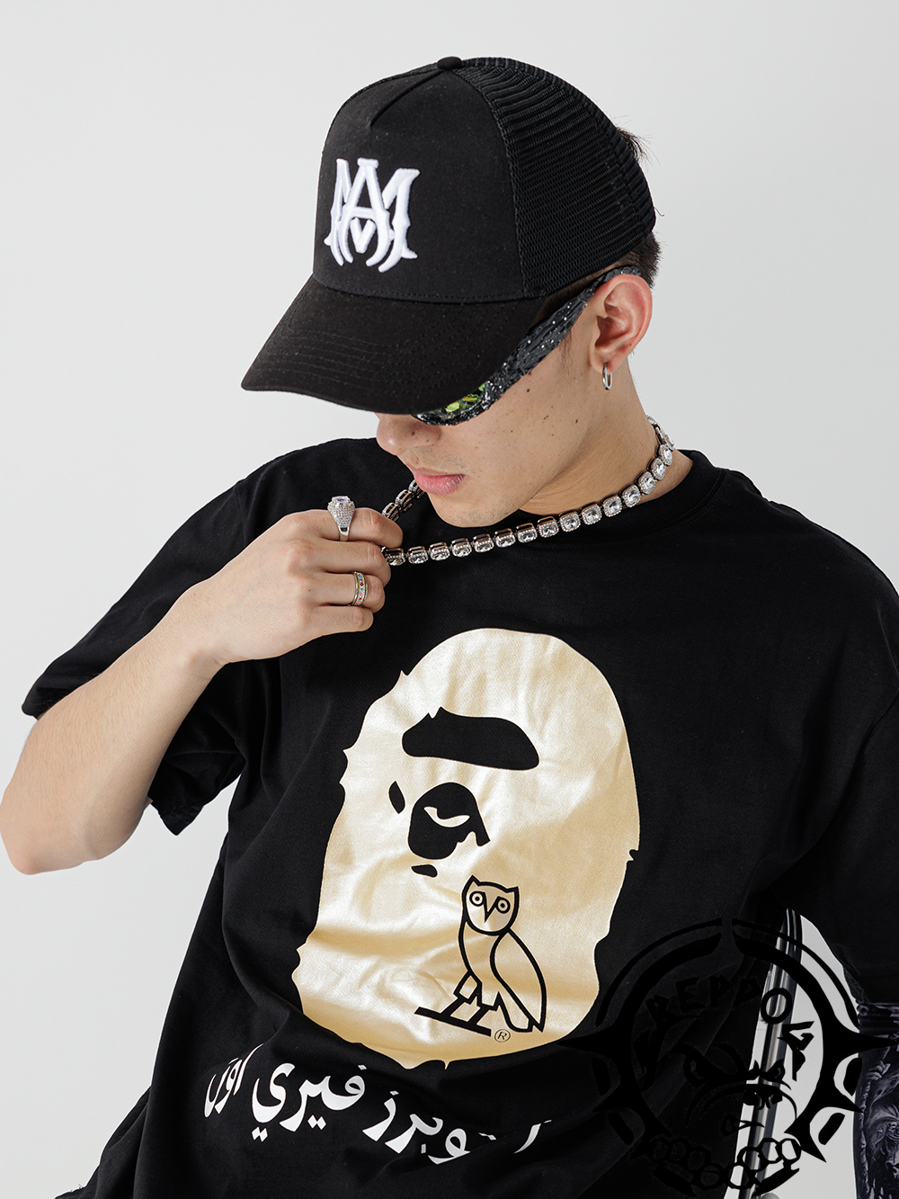 [buy more save more] ape man owl print short sleeve 2 colors