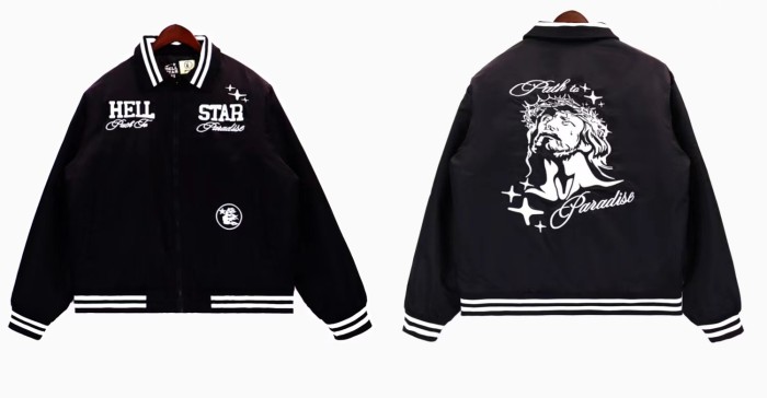 1:1 quality version Embroidered Jesus Head Tilted Up in Contemplation Jacket 2 colors