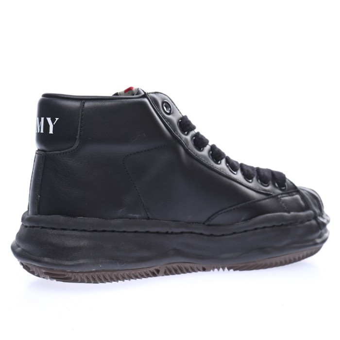 Thick Sole High Top Leather Shoes