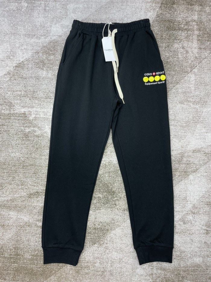 1:1 quality version Baseball Embroidered Logo Pants 2 colors