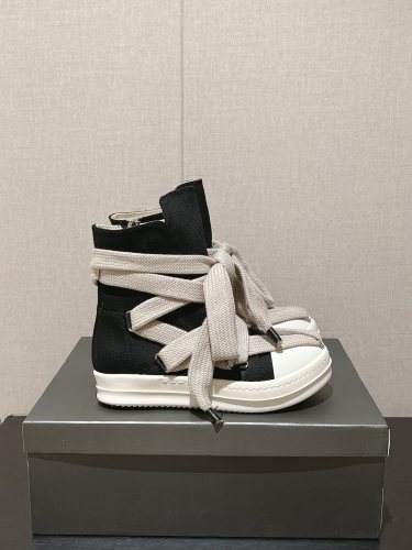 Exaggerated Strappy High Top Shoes