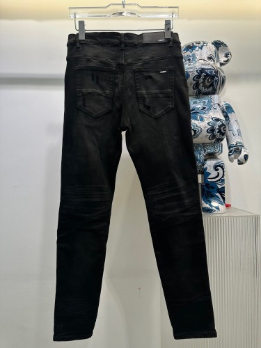 1:1 quality version Plaid Patch Jeans