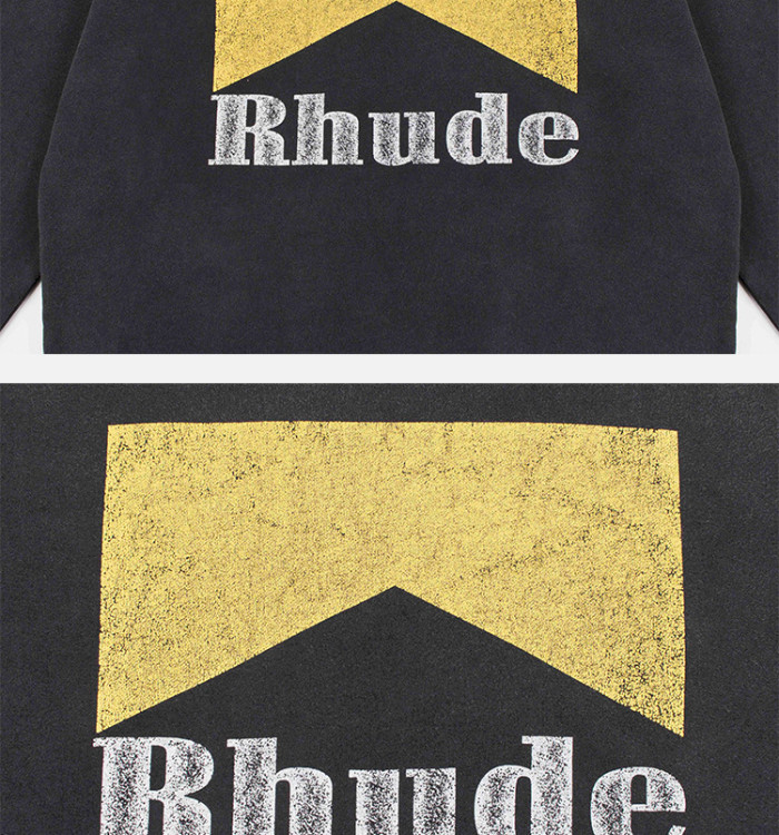 1:1 quality version Vintage Logo Print High Street Hooded Sweatshirt