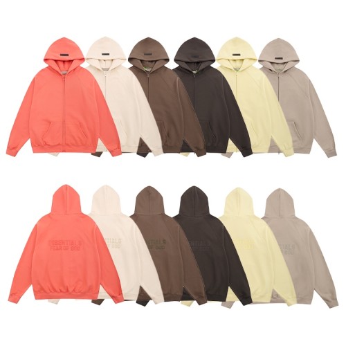 1:1 quality version Repeater Flocked Zipper Sweatshirt Hoodie 6 colors