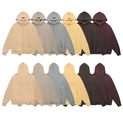 1:1 quality version Compound thread zipper jacket hoodie 6 colors