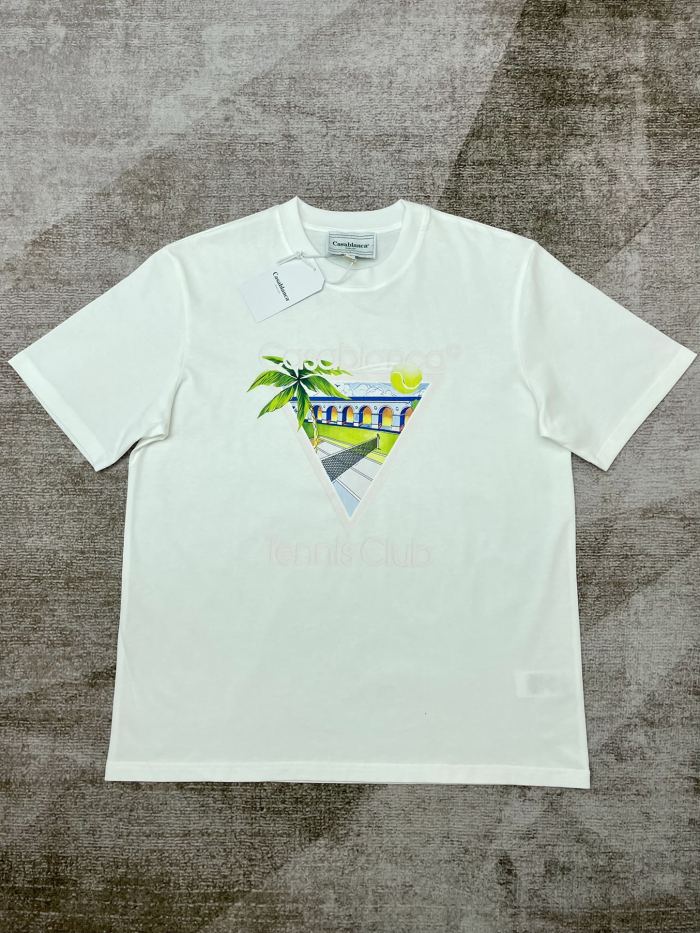 1:1 quality version Vacation Style Printed tee 2 colors