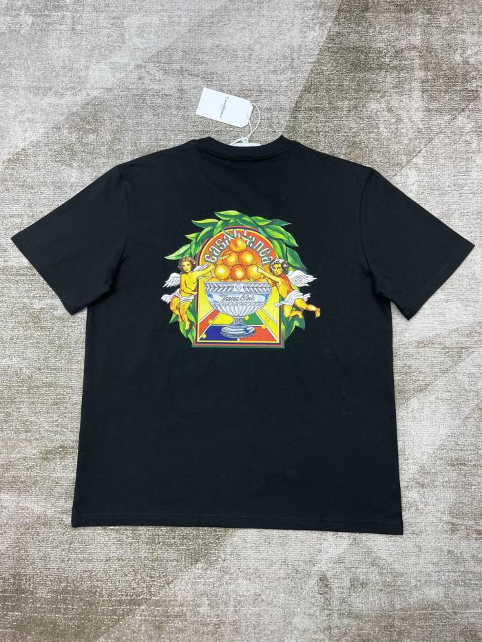 1:1 quality version Fruit Marigold Print tee 2 colors