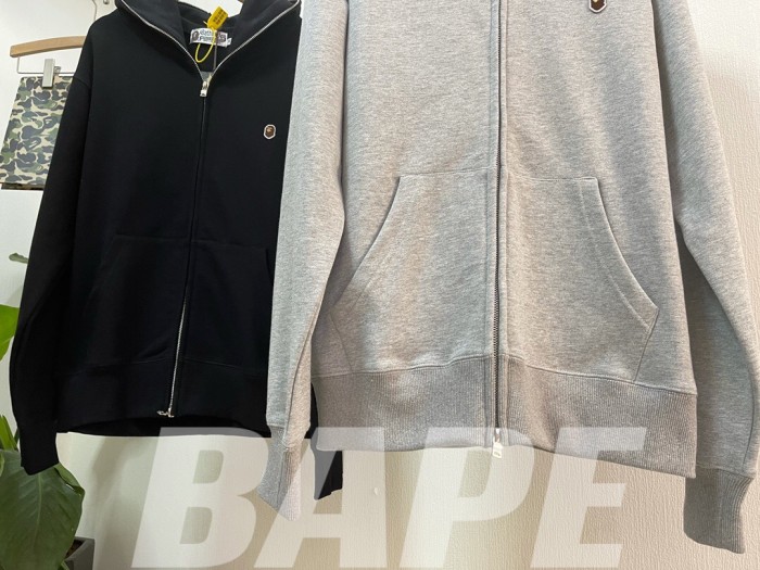 [Buy More Save More]Bape small ape logo zipper hoodie