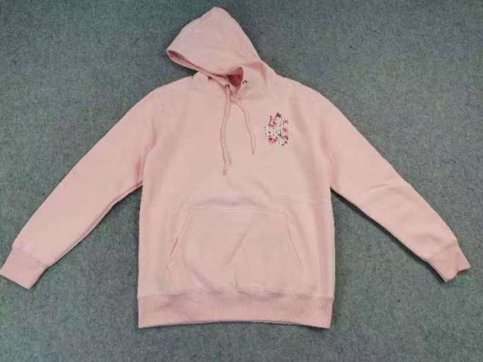 [Buy More Save More]Pink Back Print Hooded Sweatshirt