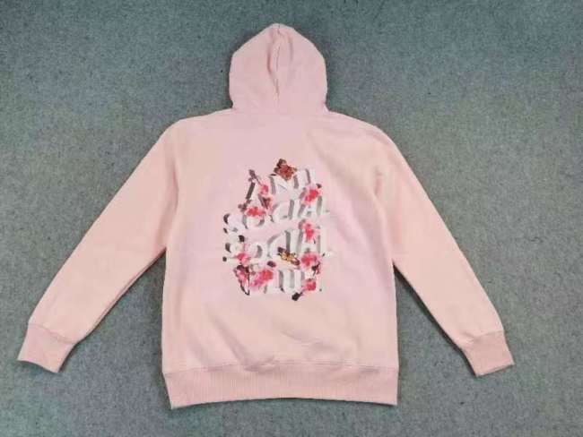 [Buy More Save More]Pink Back Print Hooded Sweatshirt