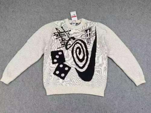 [buy more save more]Workwear Element Graffiti Pattern Sweater