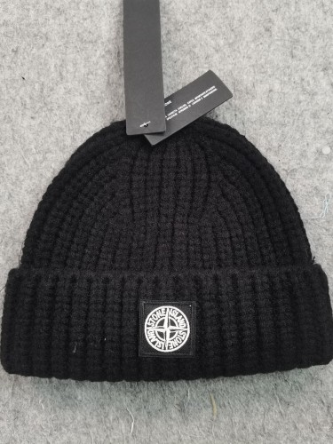 [Buy More Save More]Stone lsland thick line black logo beanie 10 colors