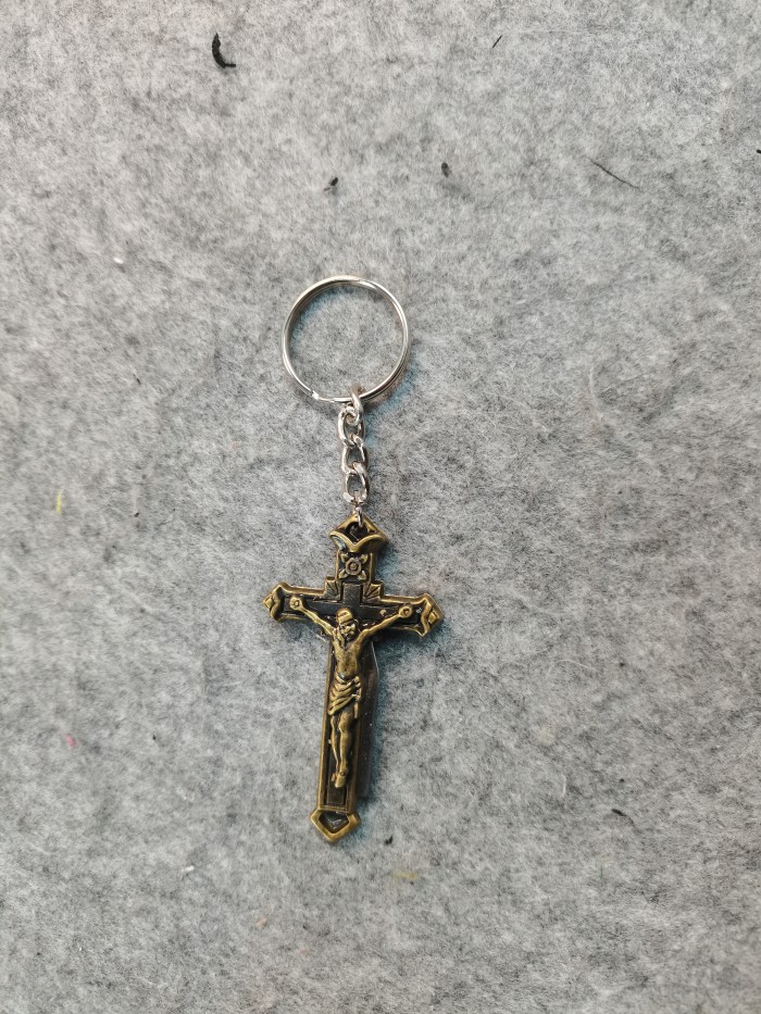 [Buy More Save More]Sup 11FW Jesus Cross Keychain