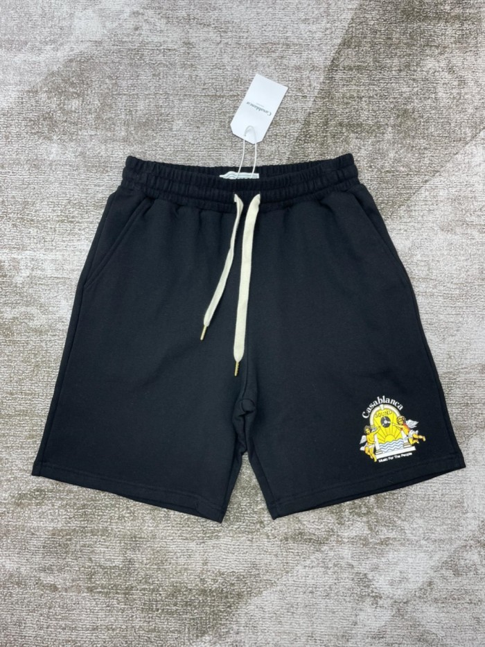 1:1 quality version Angel Small Embroidered Logo Shorts