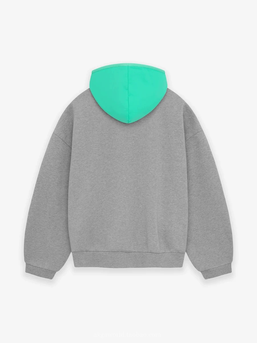 1:1 quality version 3d rubberized logo patchwork hoodie