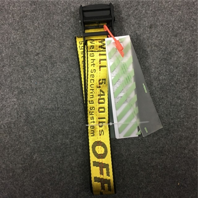 [Buy more Save more]Off White 18SS embroidery belt 4 colors