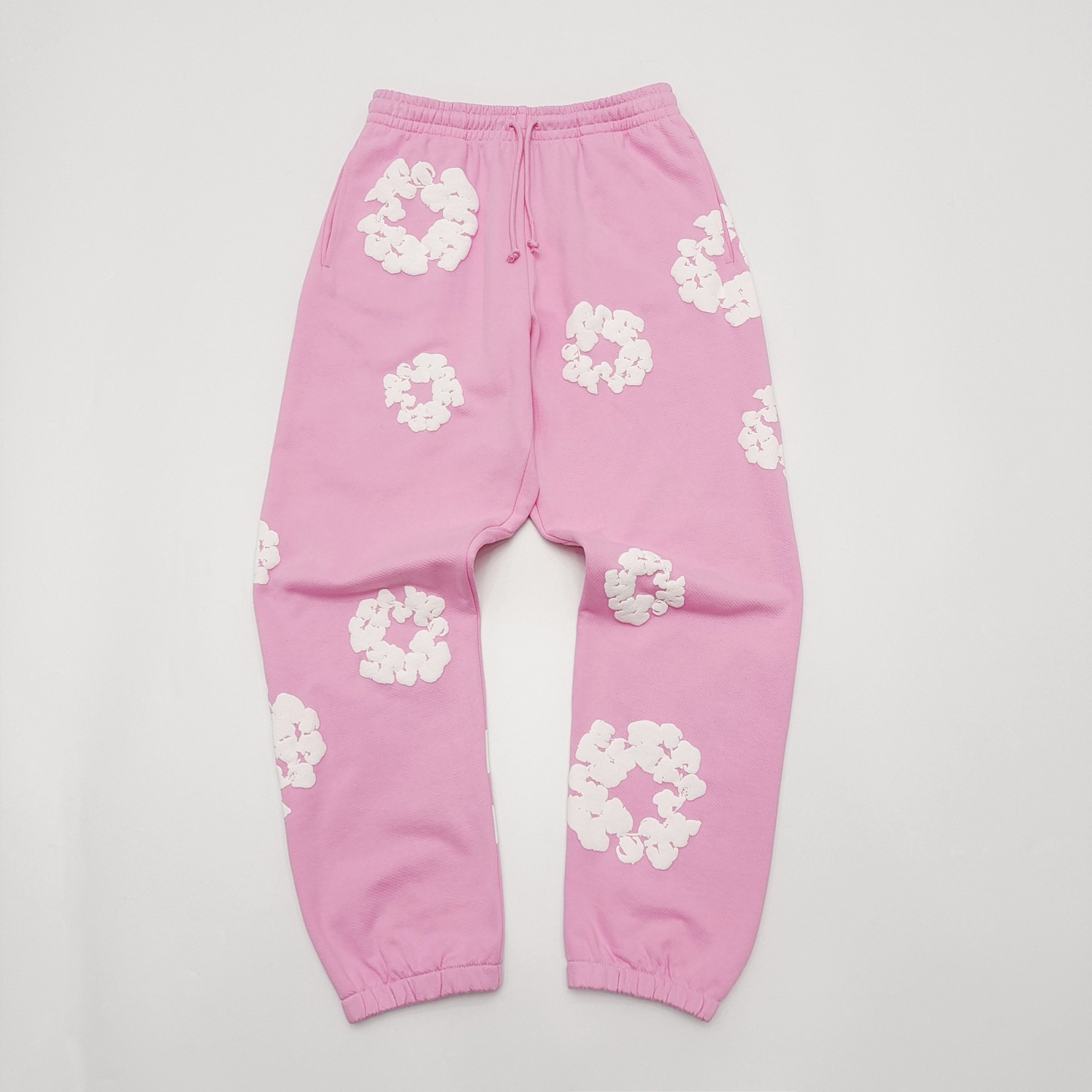 [including comparative images of repdog and other seller] 1:1 quality version irregular-logo long sweatshirt pants 10 colors