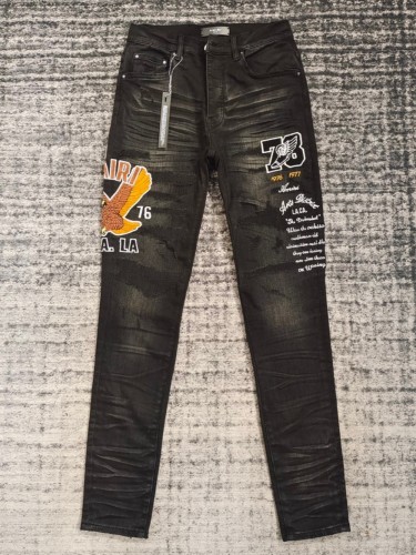 1:1 quality version Size 28 Flying Eagle Patch Embroidered Jeans