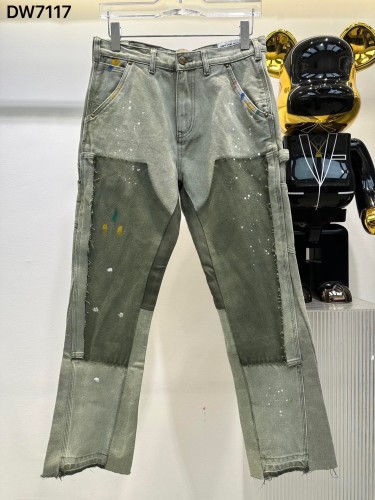1:1 quality version Patchwork in light and dark fabrics Jeans