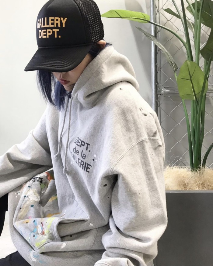 1:1 quality version Watercolor Print Small Logo Hoodie