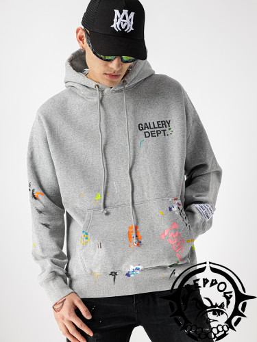 1:1 quality version Watercolor Print Small Logo Hoodie