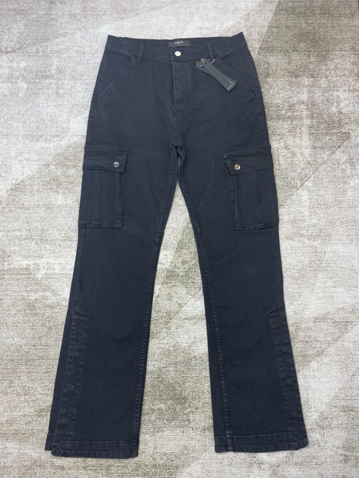 1:1 quality version Button Down Studded Ribbed Jeans