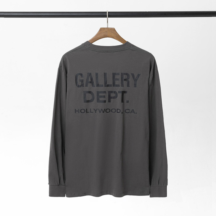 Thin Long Sleeve T-Shirt with Large Printed Lettering on the Back 4 colors
