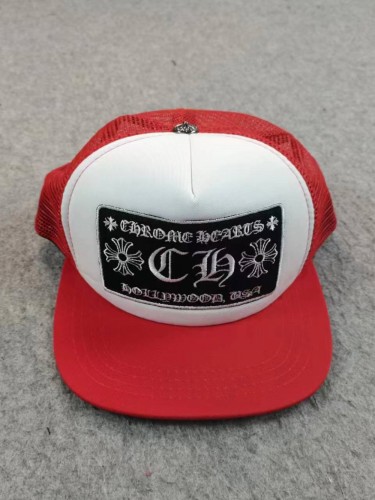 [buy more save more] Red and White Double Letter Embroidered Duck Caps