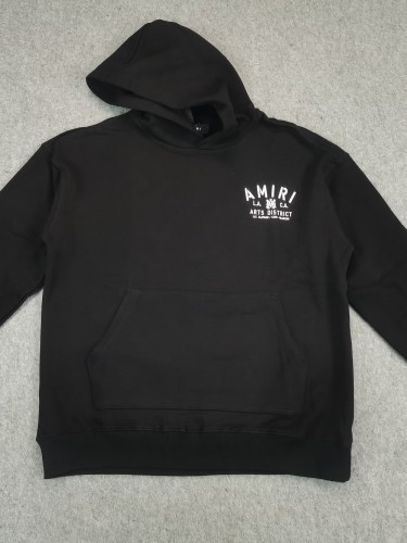[buy more save more] Plain Black Hoodie with English Letter on Left Chest