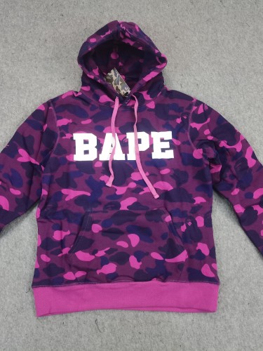 [Buy More Save More] Purple Large Letter Camouflage Print Hoodie