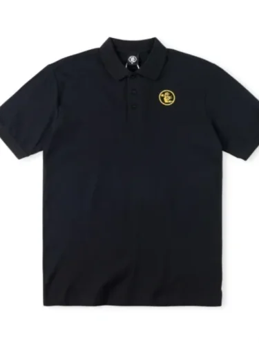 1:1 quality version Polo shirt with pure black texture tee