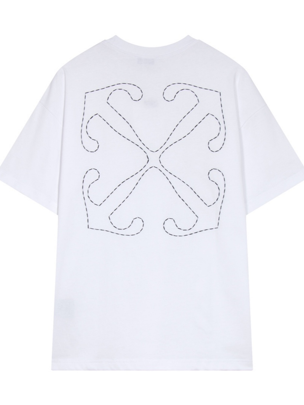 1:1 quality version classic cutout embroidered arrowhead cotton tee