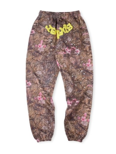 Tree print floral foam monogrammed padded sweatpants