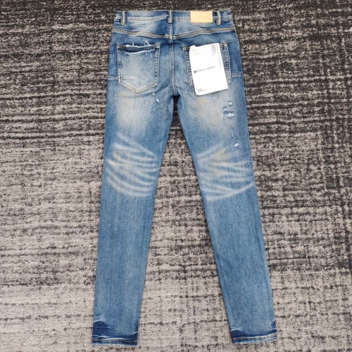 1:1 quality version Torn and Stitched Patch Slim Fit Jeans