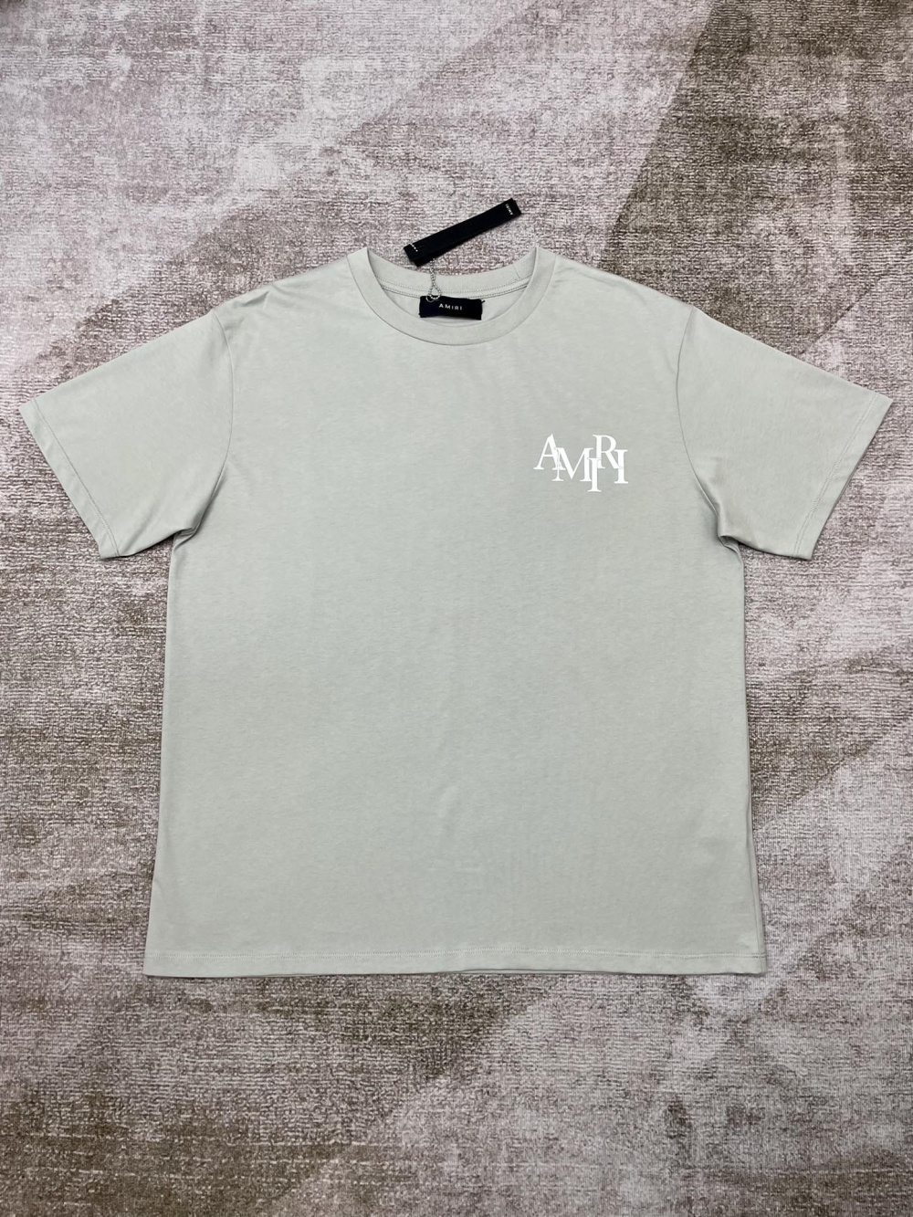 1:1 quality version white mismatched alphabetized print tee