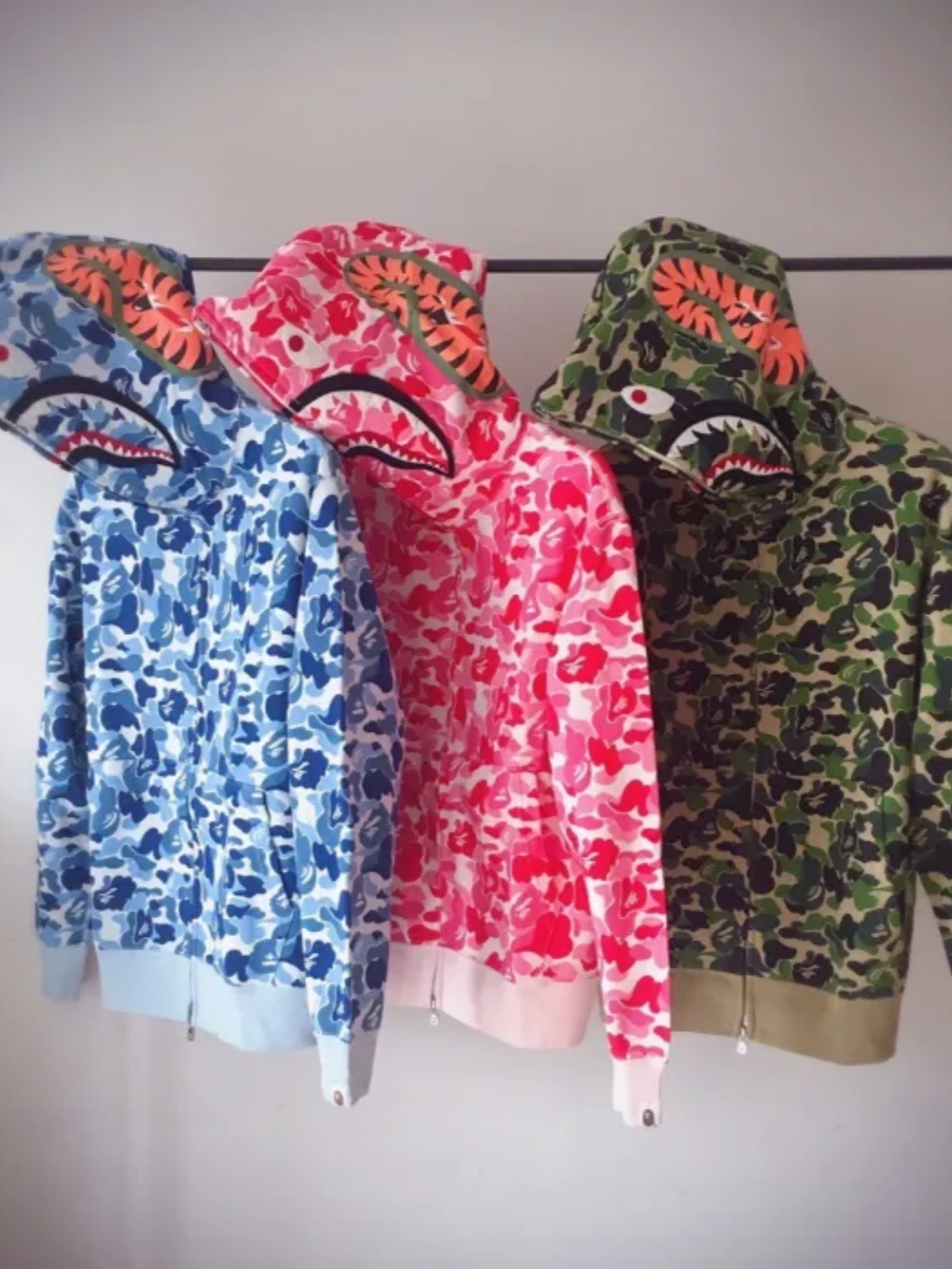 [buy more save more] 1:1 quality version abc camo shark hoodie