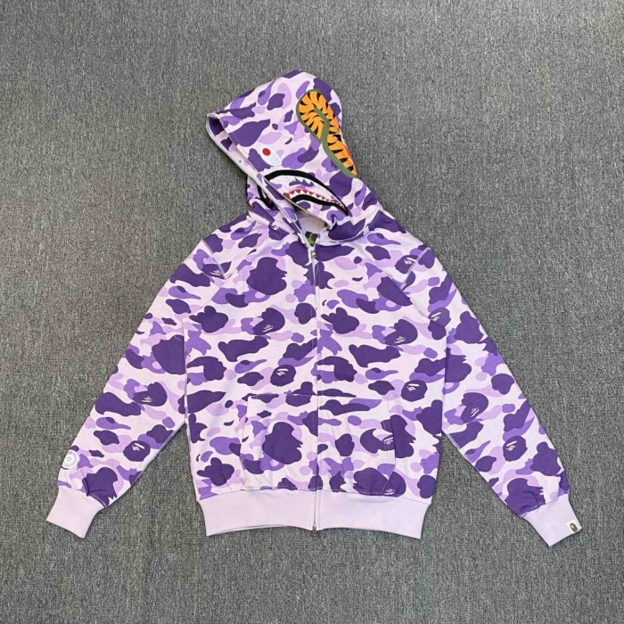 [buy more save more] 1:1 quality version Taro Purple Camouflage Shark Hoodie