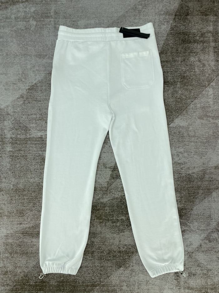 [buy more save more] 1:1 quality version AM Black Letter Casual White Sweatpants