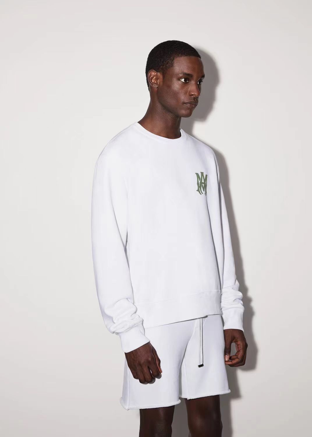 [buy more save more] 1:1 quality version white green print round neck pullover sweatshirt