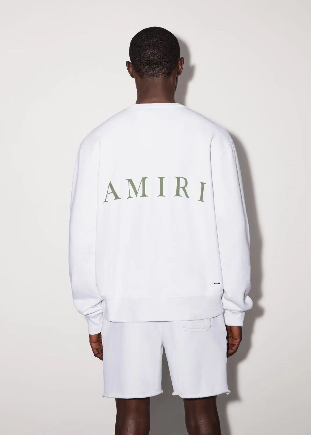 [buy more save more] 1:1 quality version white green print round neck pullover sweatshirt