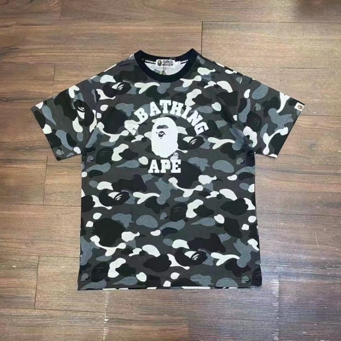 [buy more save more]1:1 quality version Ape Head Camouflage Cartoon Print Round Neck Tee 22 colors