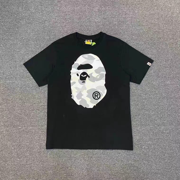[buy more save more] 1:1 quality version ape head badge letter print tee 10 colors